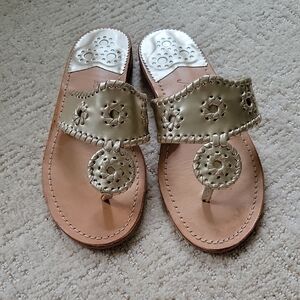 Jack Rogers EUC Classic Champagne Sandals Worn TWICE